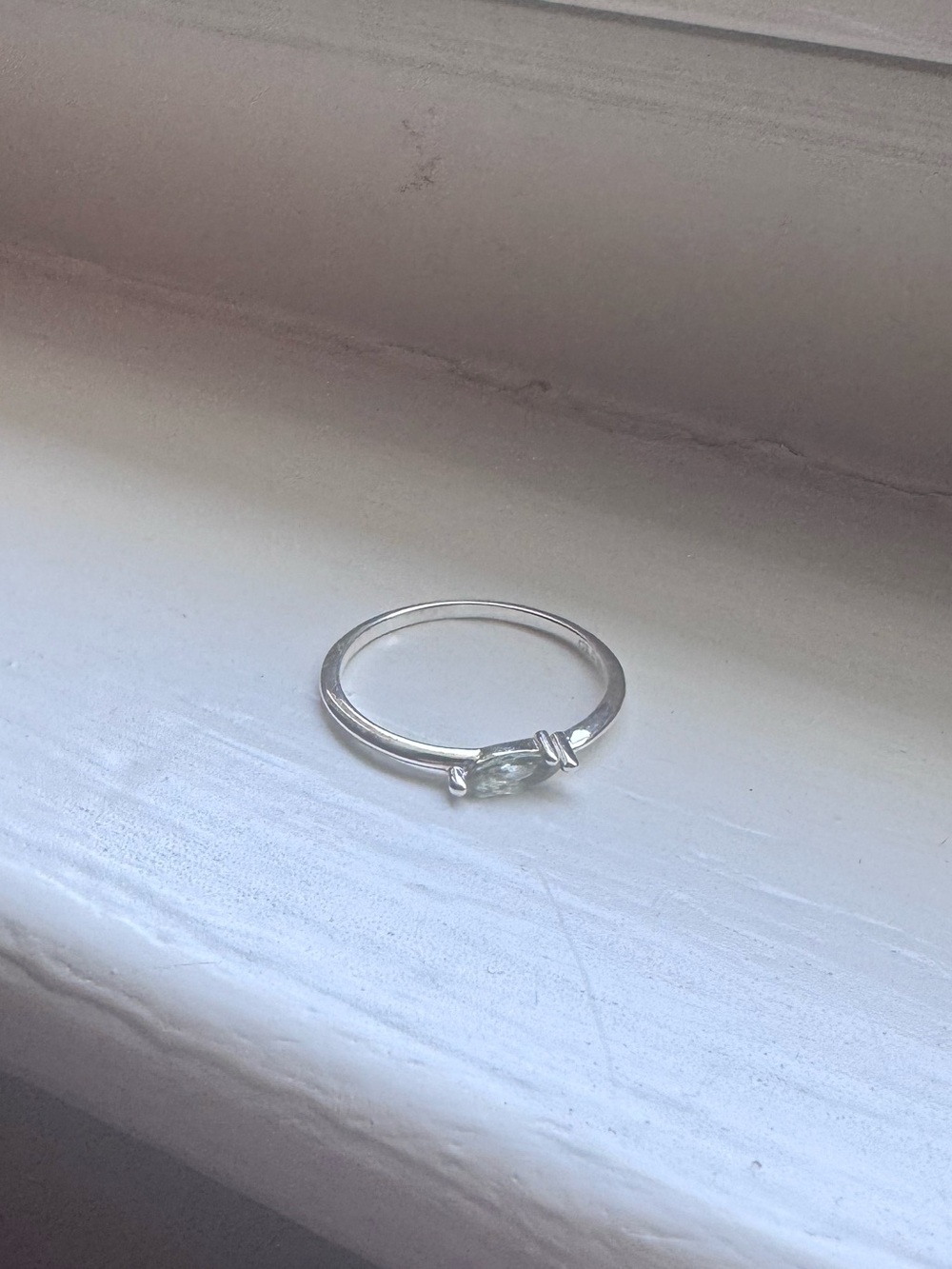 Gldn Sterling Silver Leaflet Ring